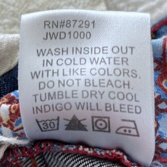 Johnny Was The Skinny Jeans Mid Rise Stretch Slimmest Cut Slim Hip & Thigh Sz 26 - Picture 10 of 12